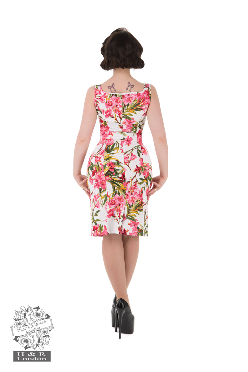 Pink Maureen Floral Wiggle Dress